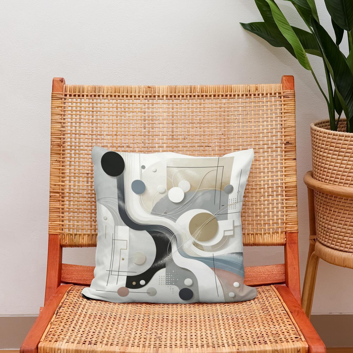 Silent Serenity Cotton Cushion