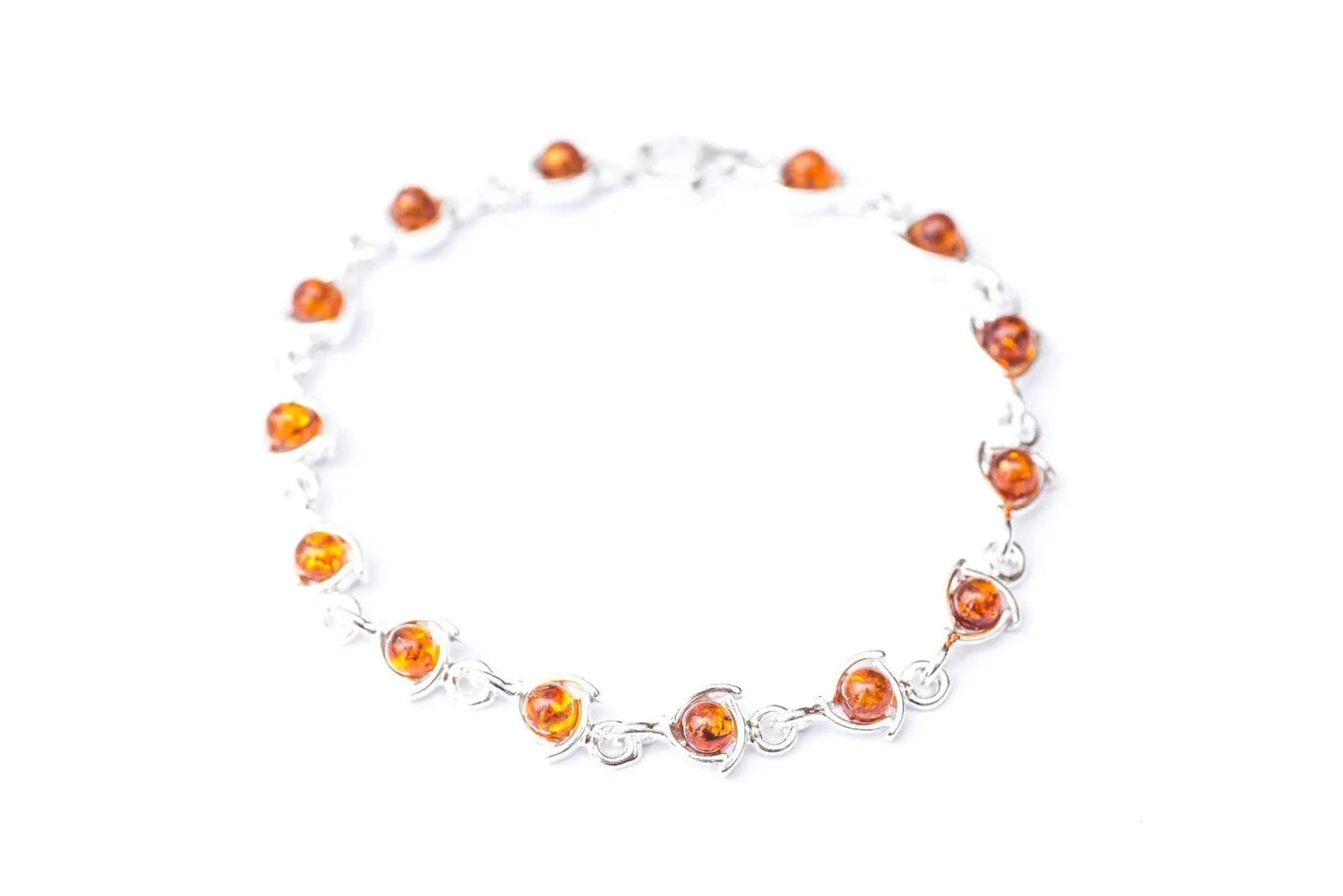 Fine Amber Link Bracelet