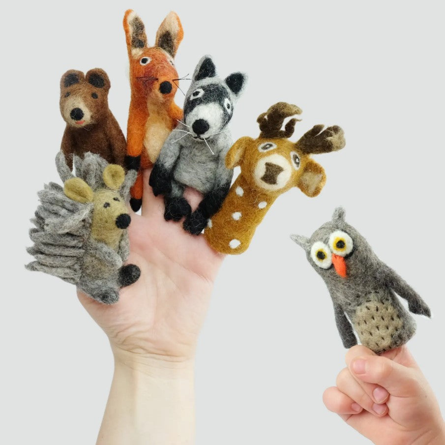 Fairtrade Felt Finger Puppets - Forest Friends