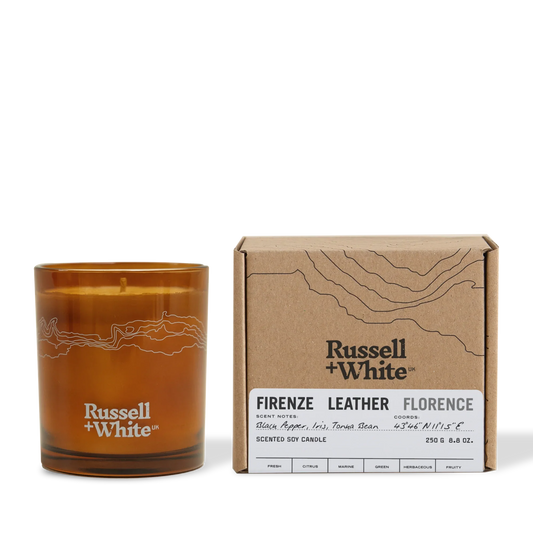 Firenze Leather Scented Candle
