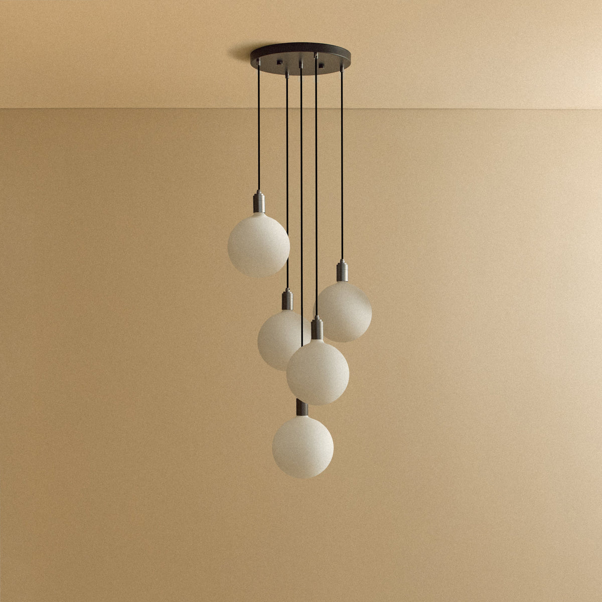 Five Pendant in Graphite + Sphere V
