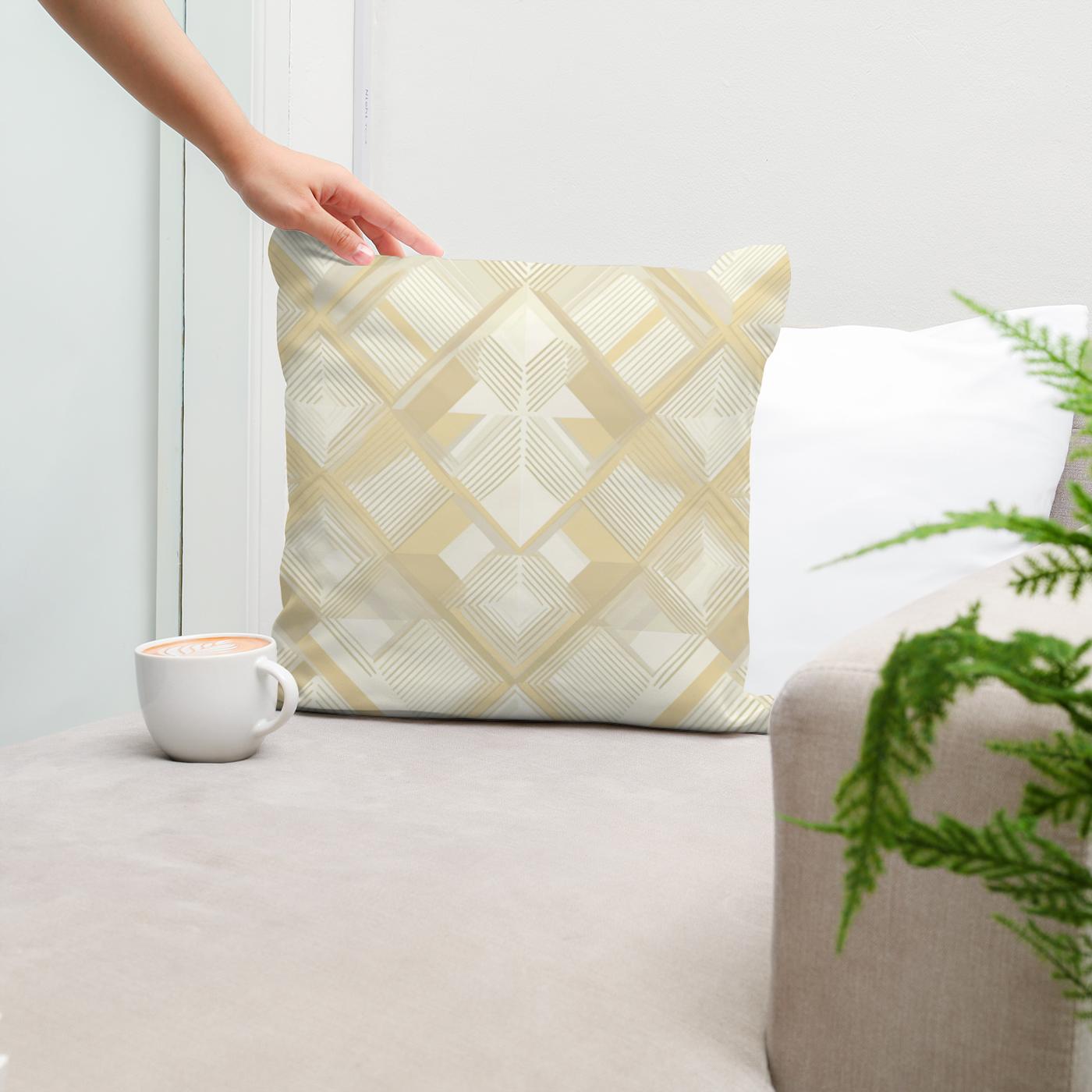 Diamond Rhythm Cotton Cushion