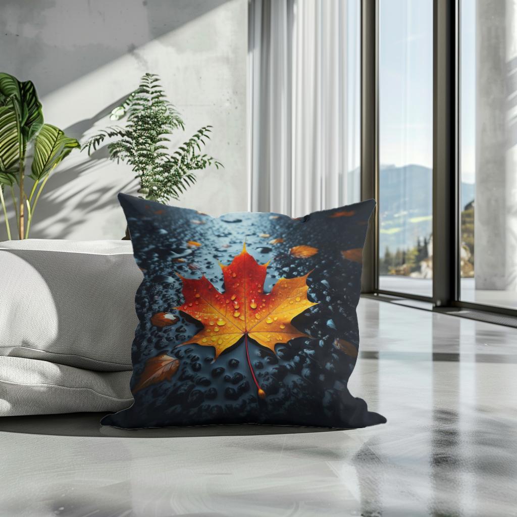 Autumn Contrast Cotton Cushion
