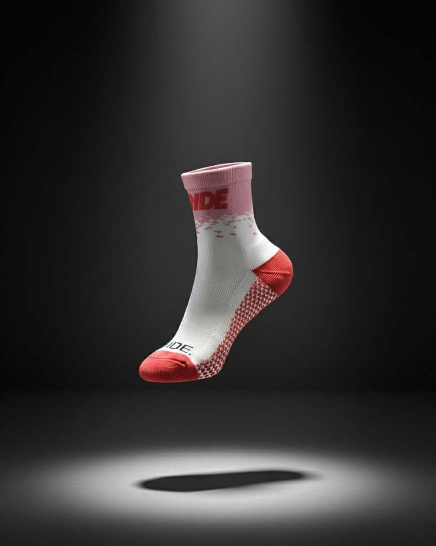 Performance Running Socks - Quarter Crew Flash Pink
