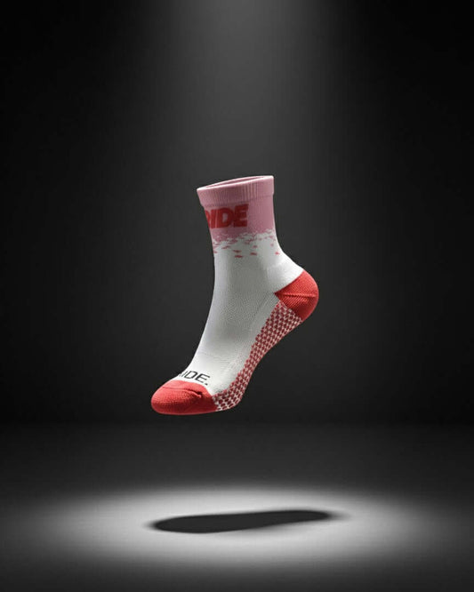 Performance Running Socks - Quarter Crew Flash Pink