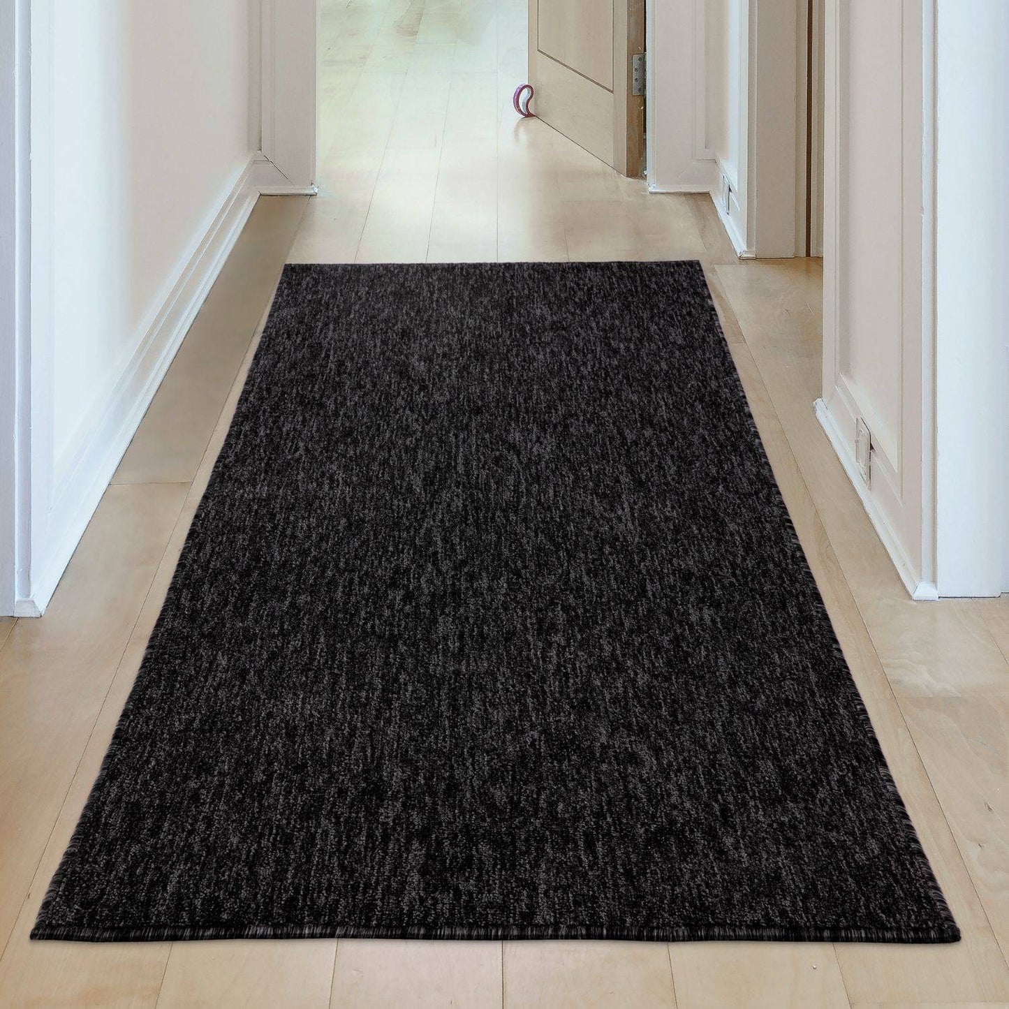 Flex Dark Grey Low Pile Solid  Rug