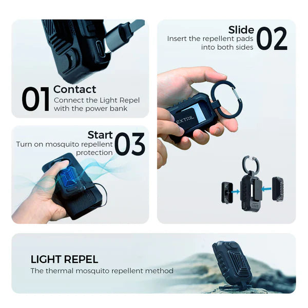 Flextail LIGHT REPEL - Portable Mosquito Repellent (Needs External Power Source)