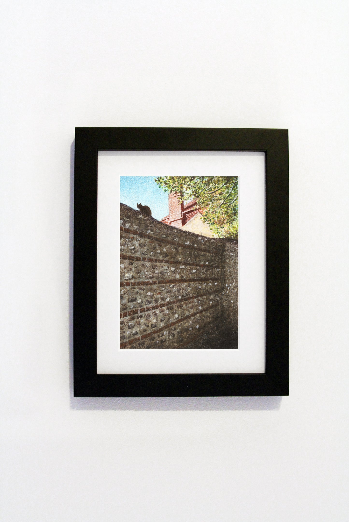 Peter Messer - Flint Wall and Cat