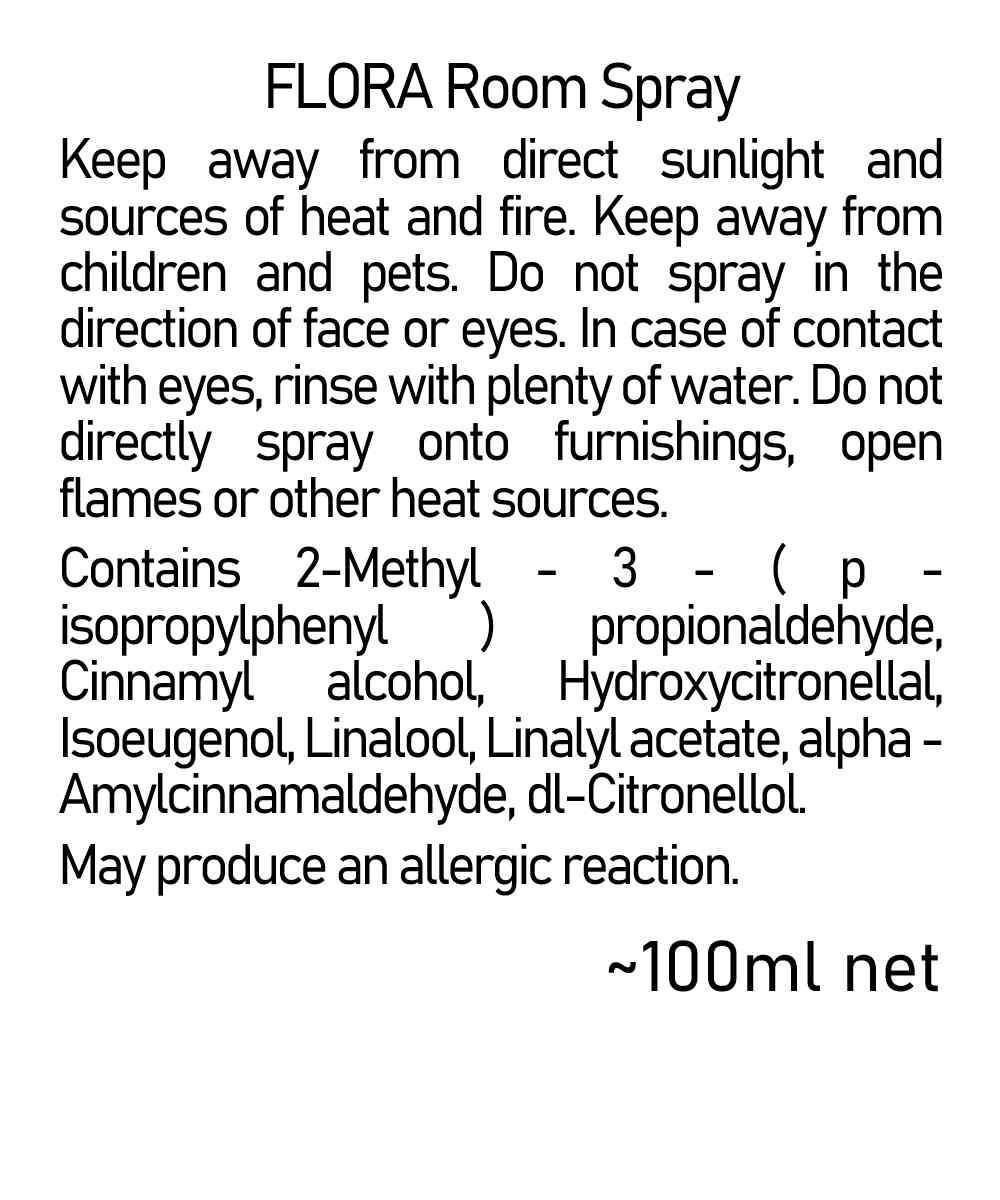 FLORA - Sweet Pea, Hyacinth and Rose - Room spray - 100ml