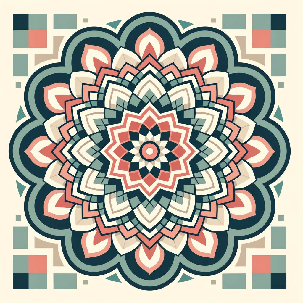 Floral Geometry Canvas