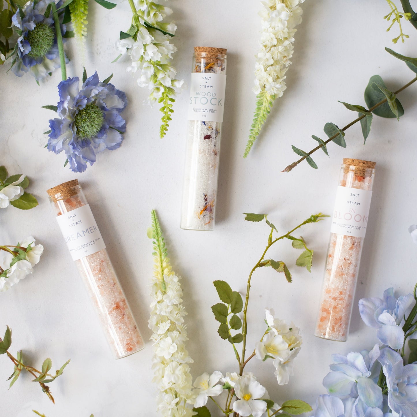 FLOWER POWER BATH SALT SET