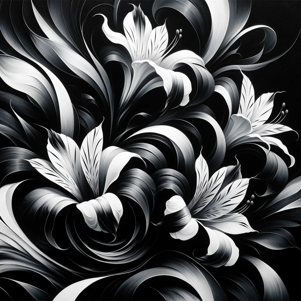 Flowing Alstroemeria Canvas