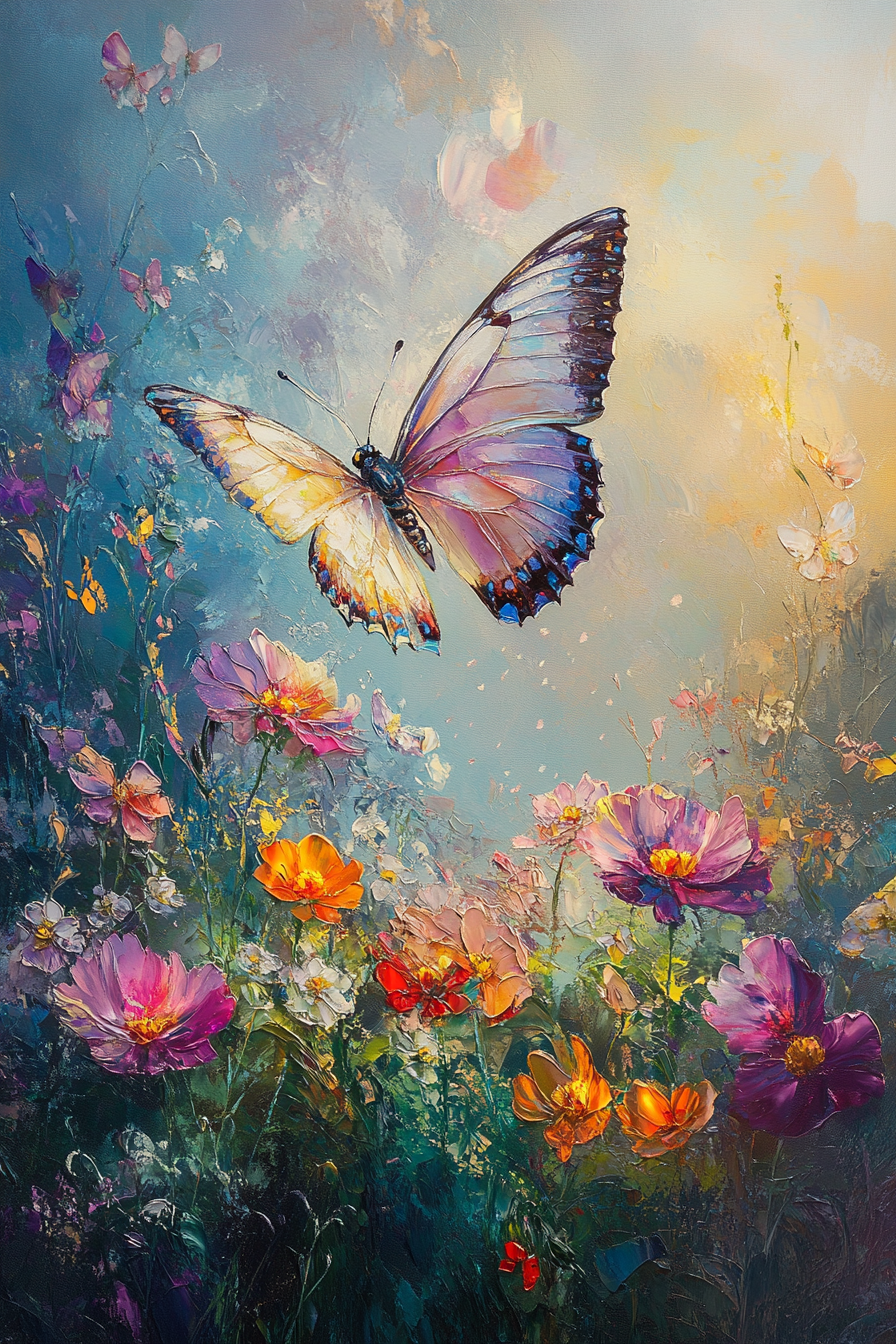 Fluttering Butterfly Garden Blanket