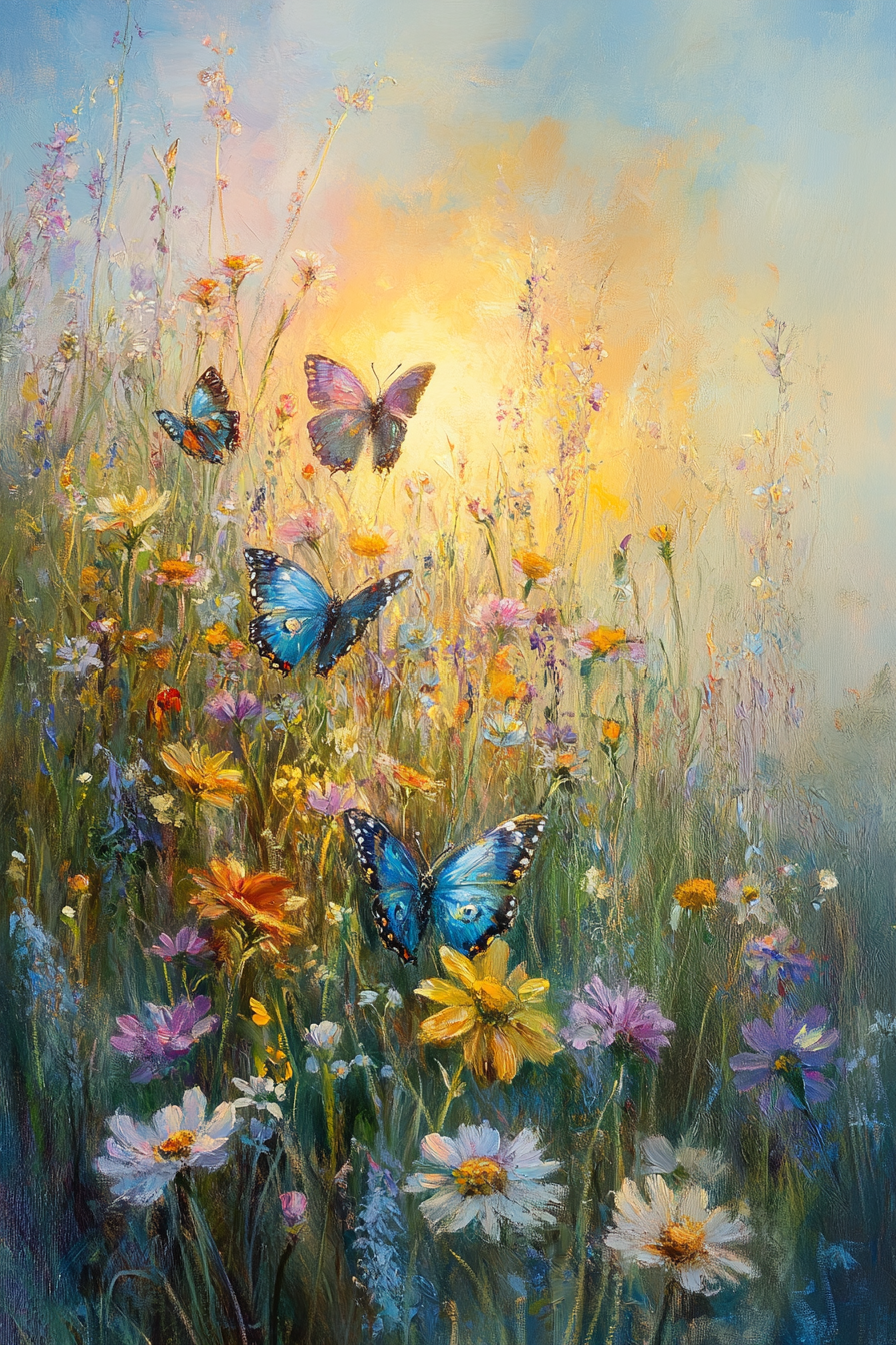 Fluttering Dawn Melancholy Blanket
