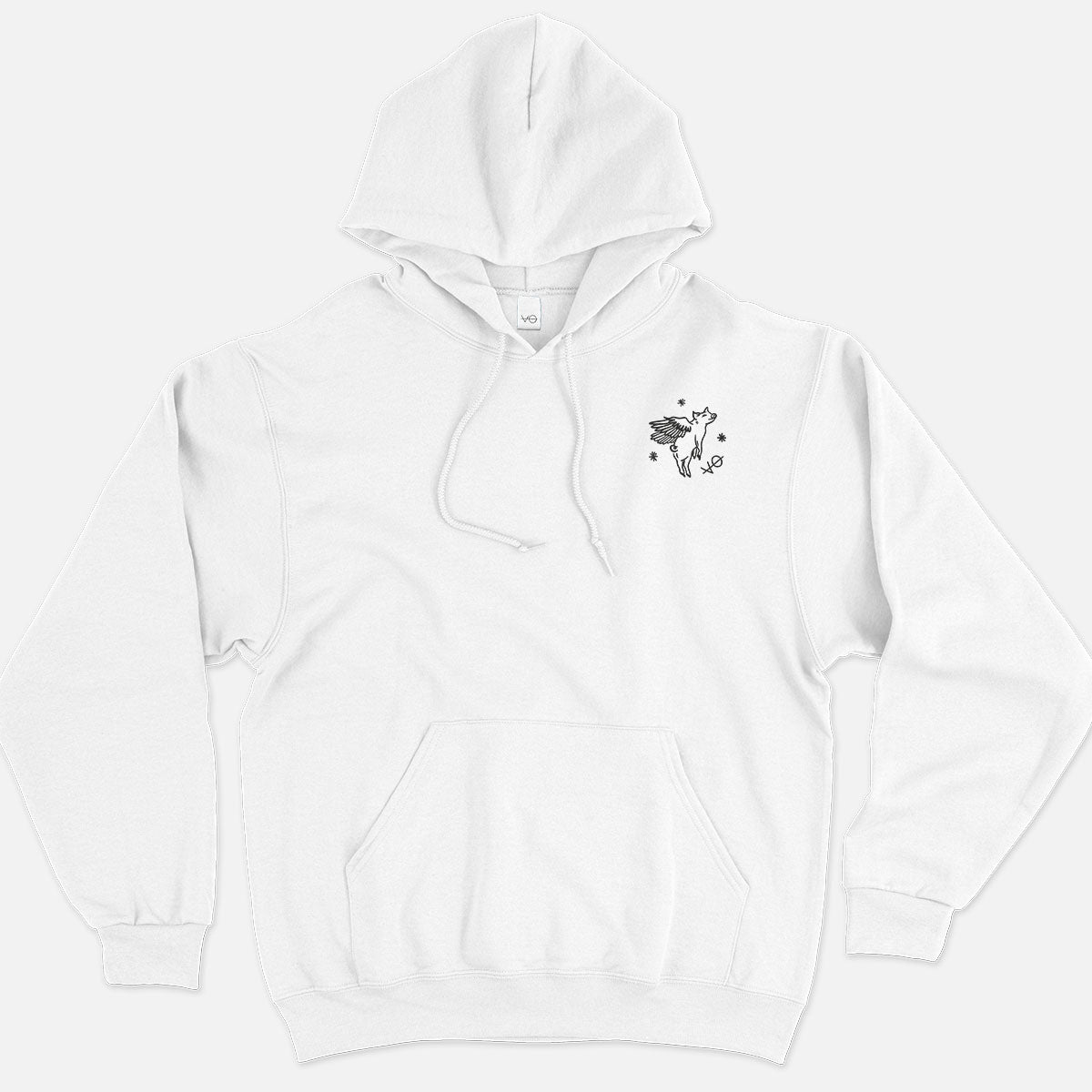 Flying Pig Doodle Hoodie (Unisex)