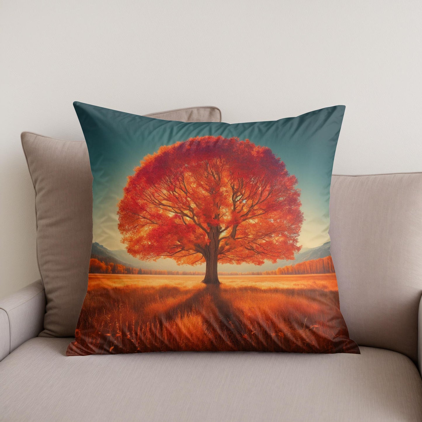 Autumn Solitude Cotton Cushion