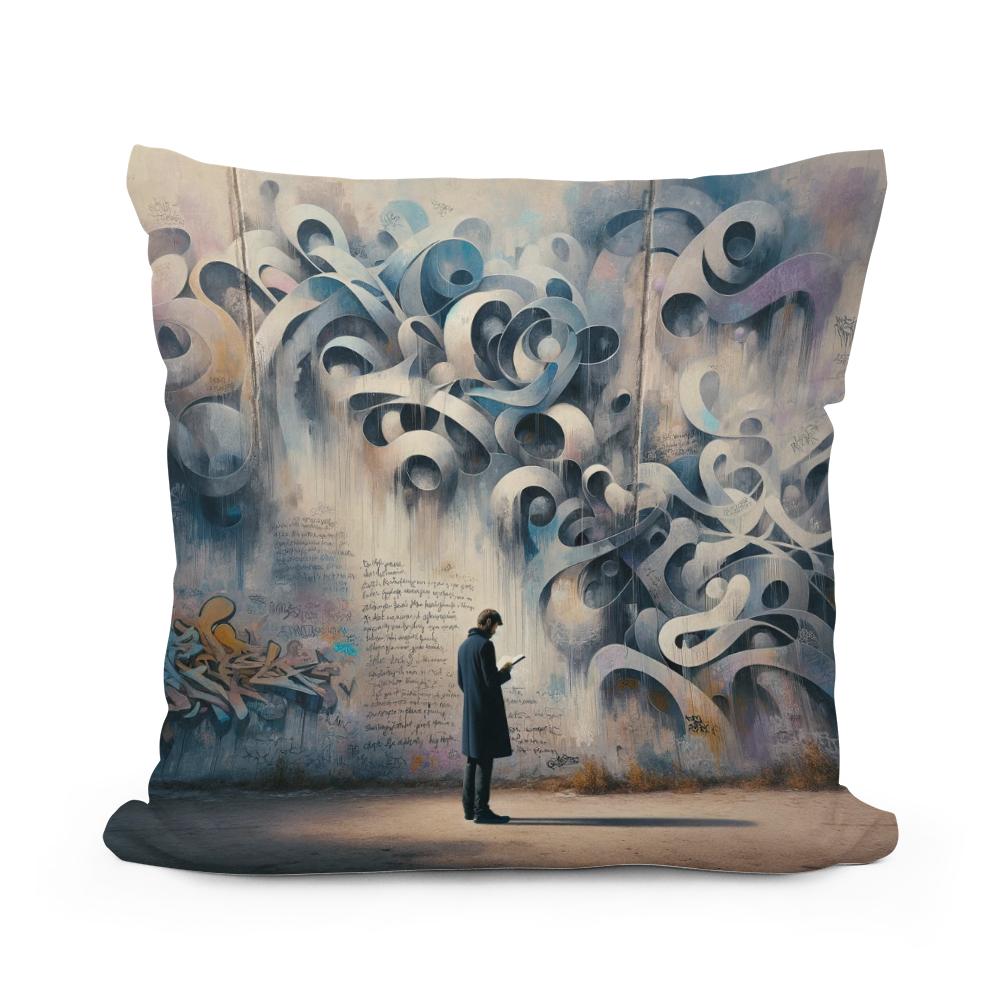 Poetic Murals Cotton Cushion