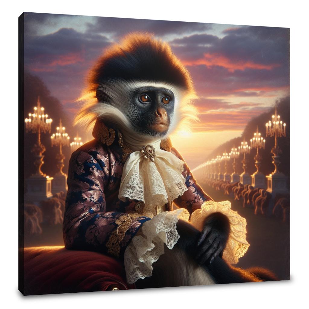 Regal Twilight Colobus Canvas