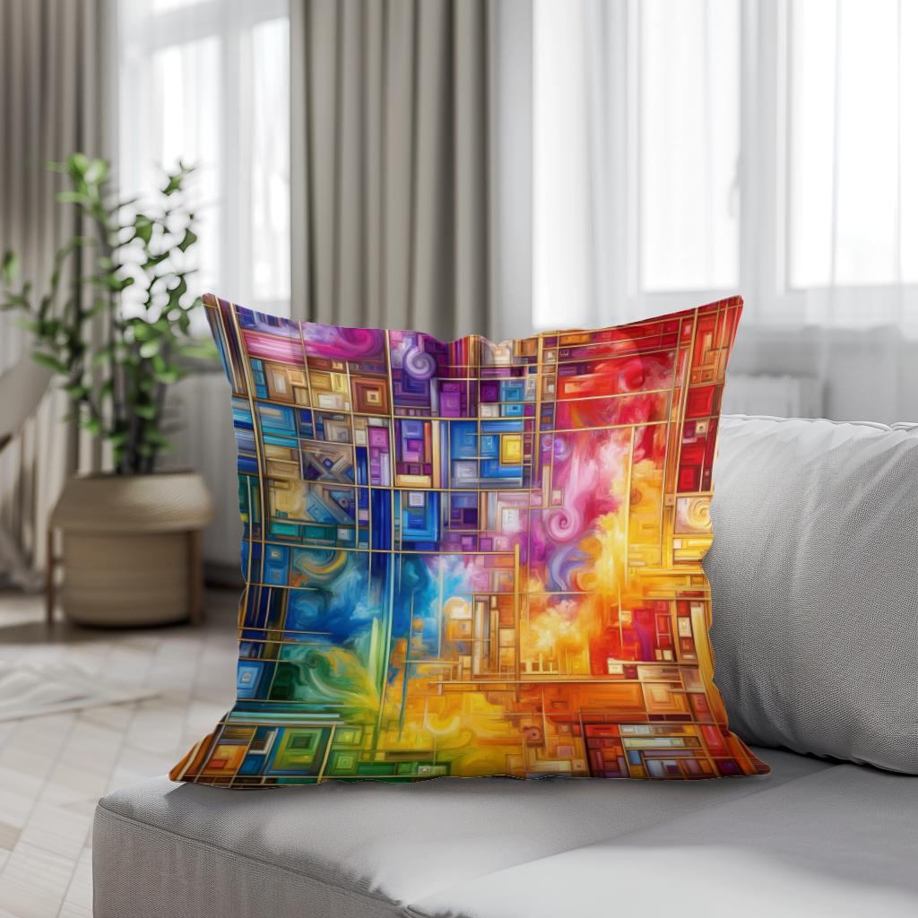 Harmony in Chaos Cotton Cushion