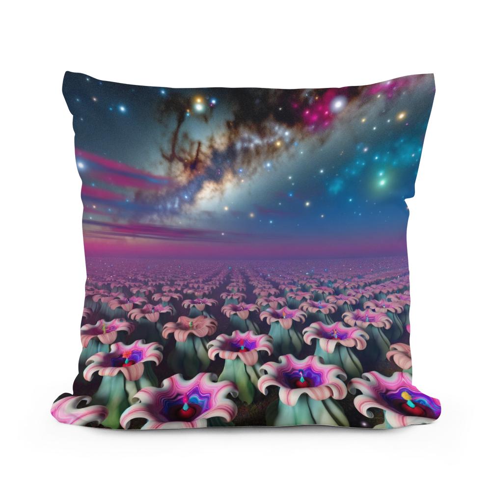 Nebula Bloom Cotton Cushion