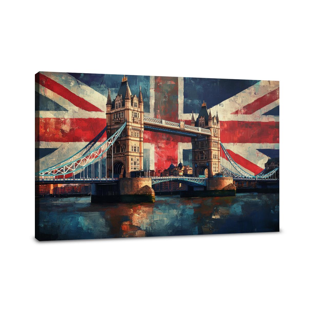Tower Bridge Flag Canvas