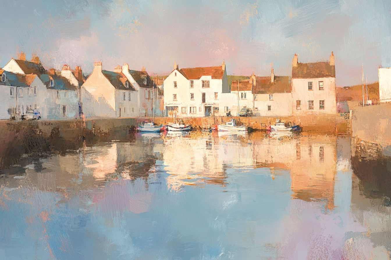 Footdee Dawn Canvas