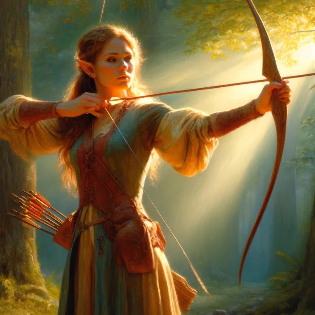 Forest Archer Elf Canvas