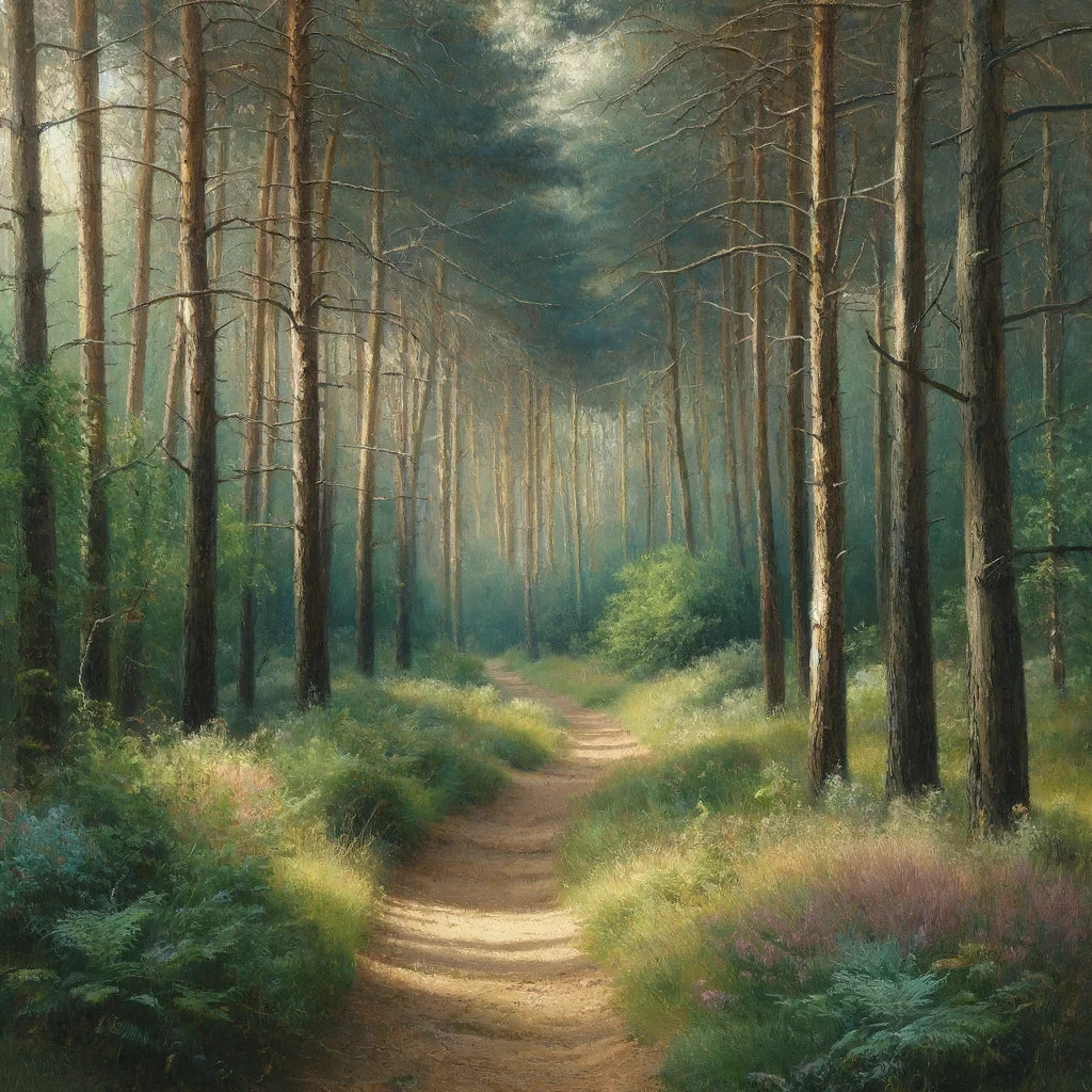 Forest Path Tranquility Canvas