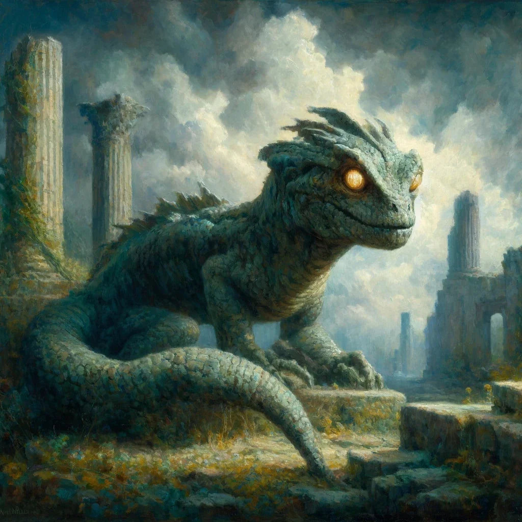 Forgotten Basilisk Ruins Canvas