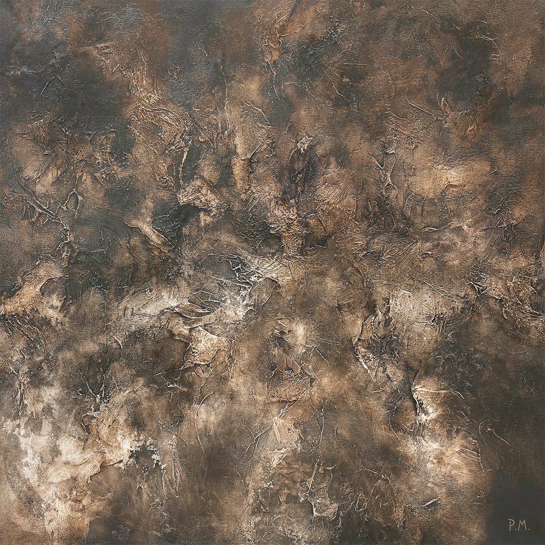 Fossil Square Framed Printed Canvas