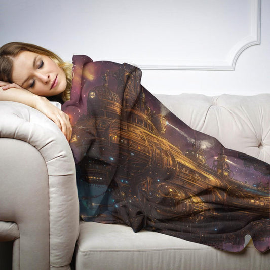 Steampunk Starship Blanket