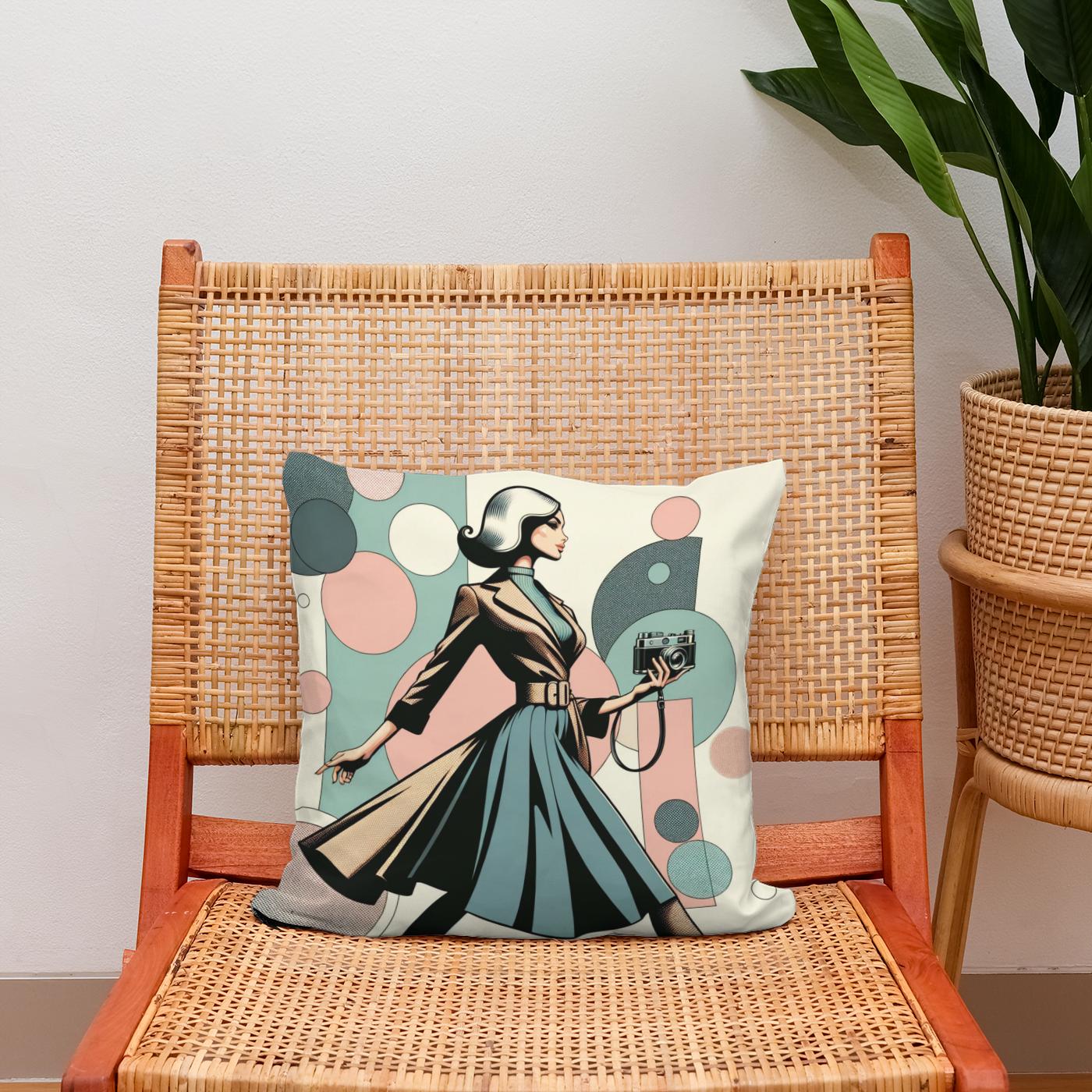 Vintage Chic Cotton Cushion