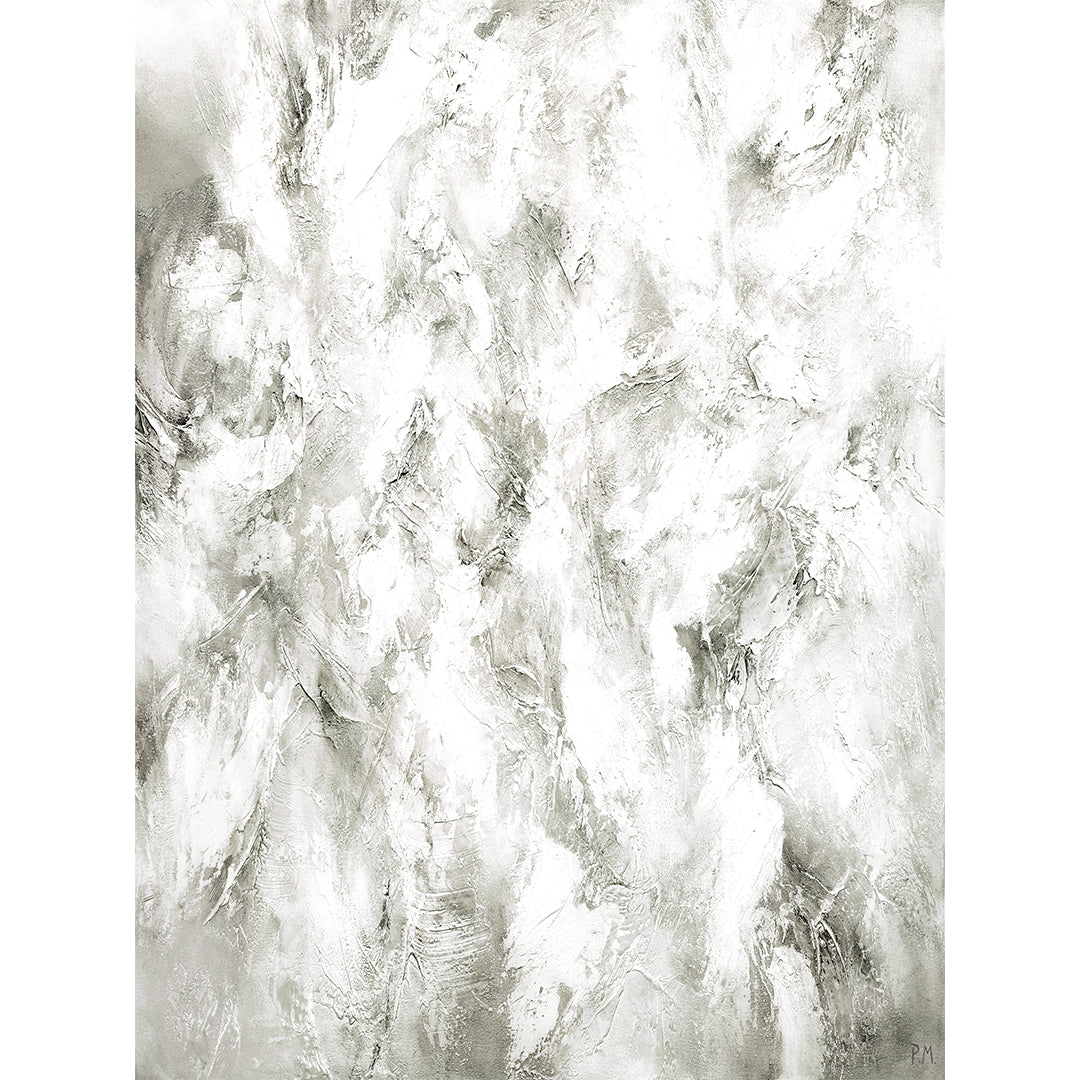 Fracture Portrait Framed Printed Canvas