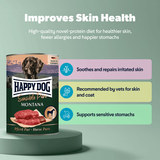 Happy Dog Pure Sensitive Horse Wet Dog Food (Montana)