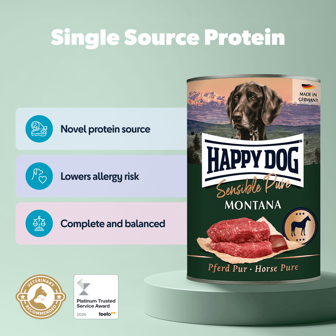 Happy Dog Pure Sensitive Horse Wet Dog Food (Montana)