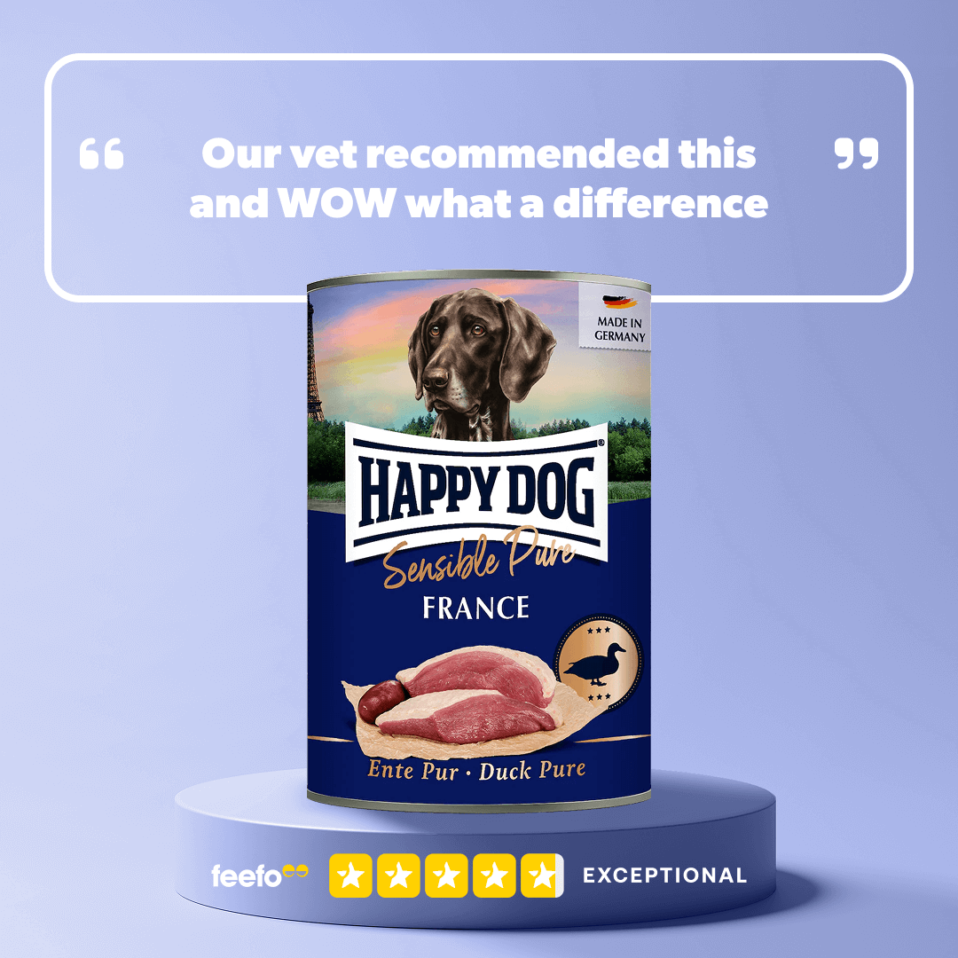 Happy Dog Pure Duck Wet Dog Food (France)
