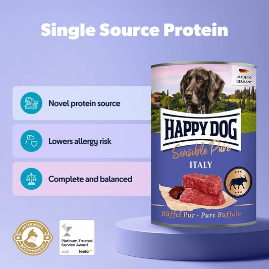 Happy Dog Sensitive Pure Buffalo Wet Dog Food (Italy)