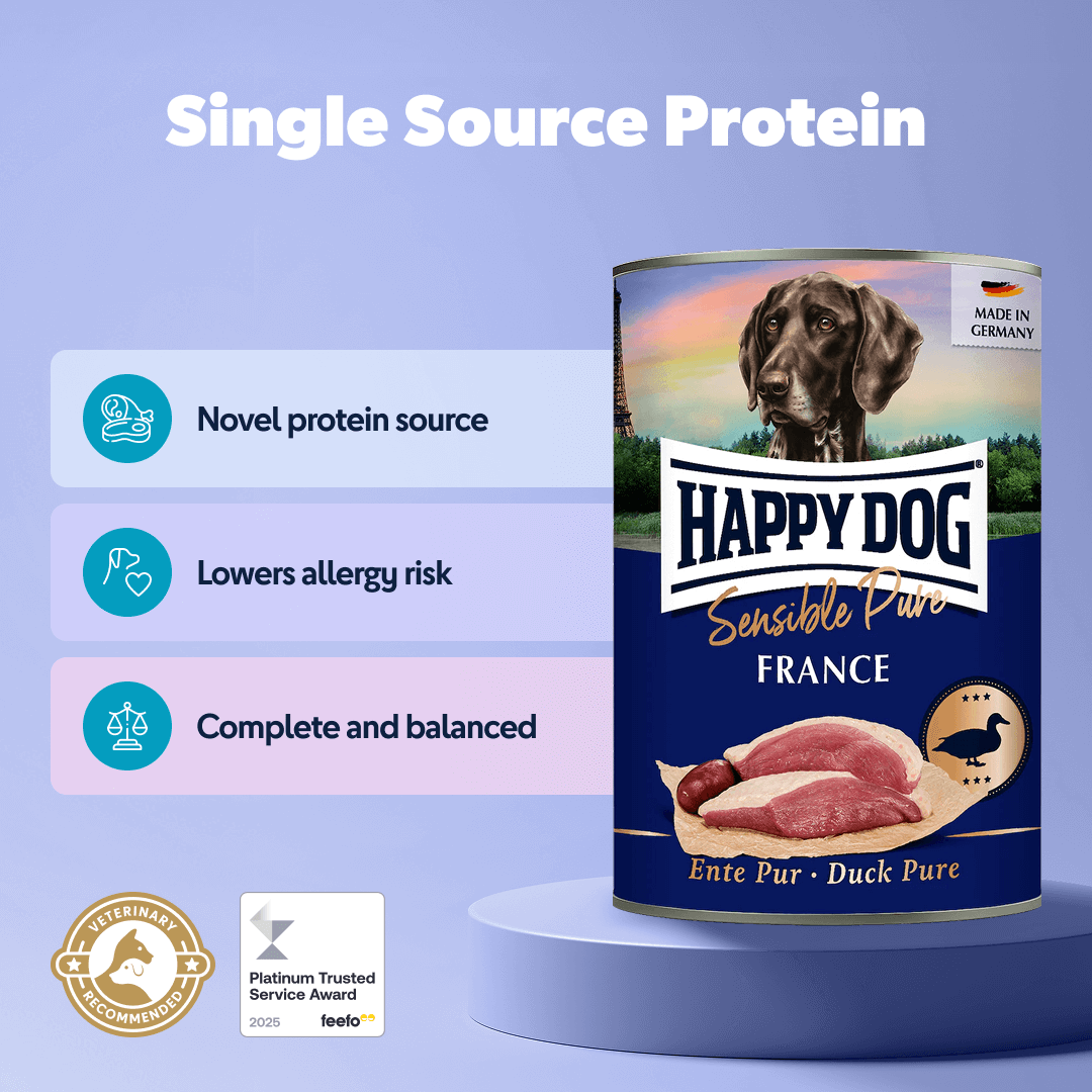 Happy Dog Pure Duck Wet Dog Food (France)