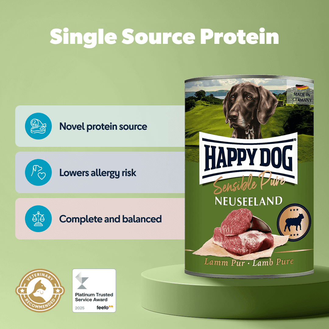 Happy Dog Sensitive Pure Lamb Wet Dog Food (New Zealand)