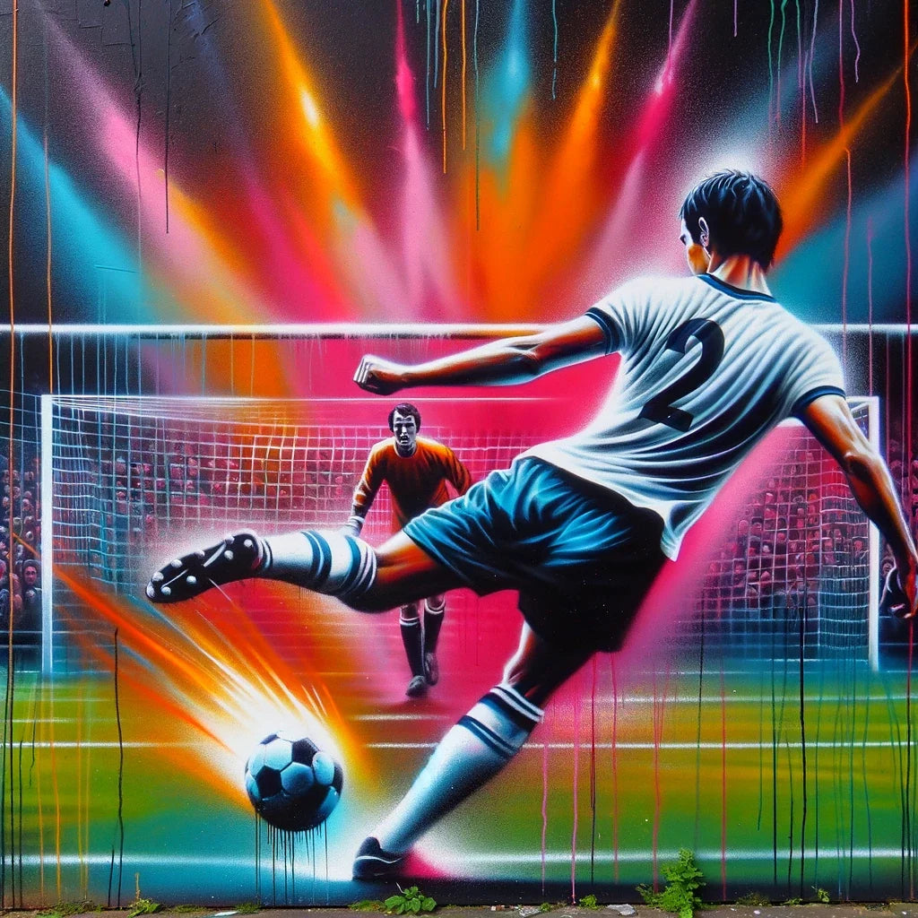 Free Kick Frenzy Cotton Cushion