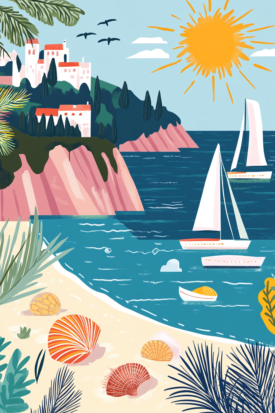 French Riviera Dream Canvas