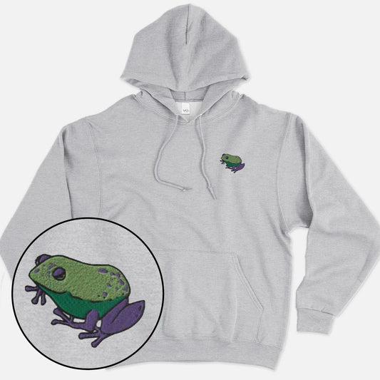 Frog Embroidered Hoodie (Unisex)