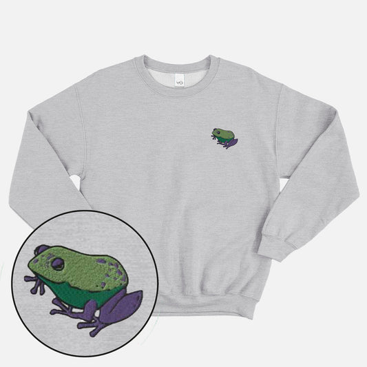 Frog Embroidered Sweatshirt (Unisex)