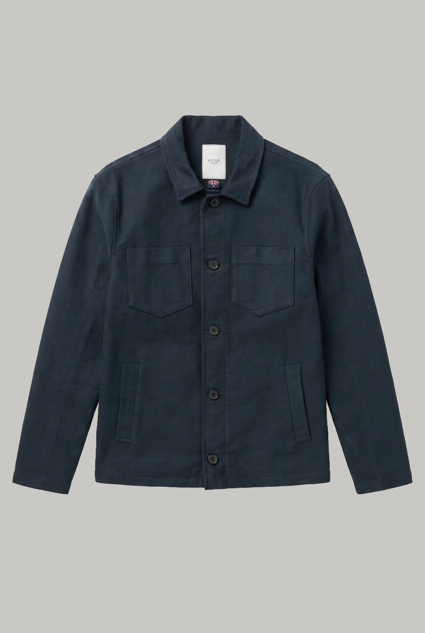 Southend Shacket Unlined - Navy Moleskin