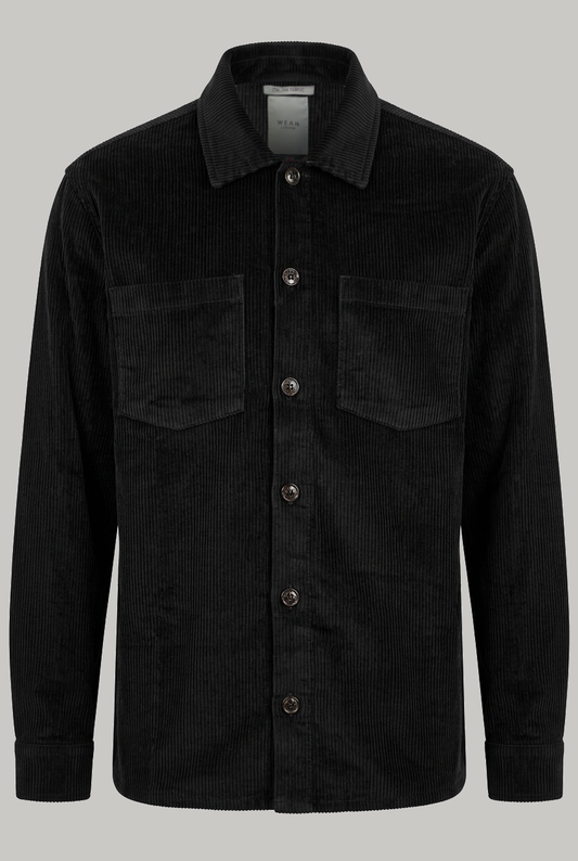 Bart Corduroy Overshirt - Black