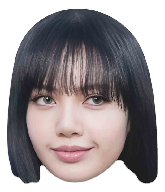 CM270 Lisa Black Pink Single Cardboard Face Mask