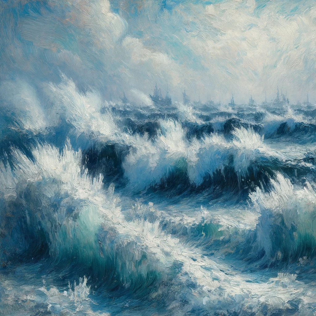 Frozen Waves Canvas