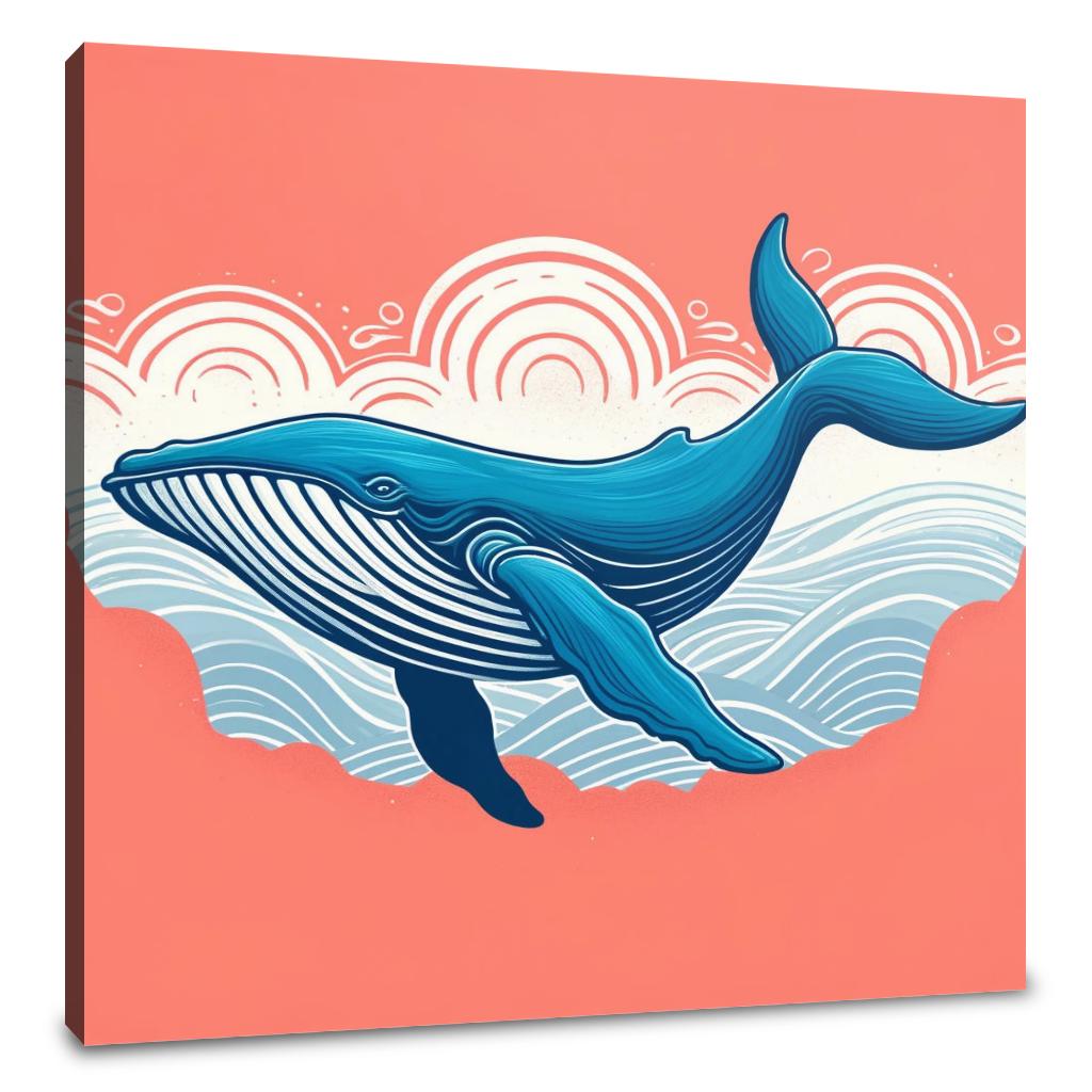 Serene Whale Canvas
