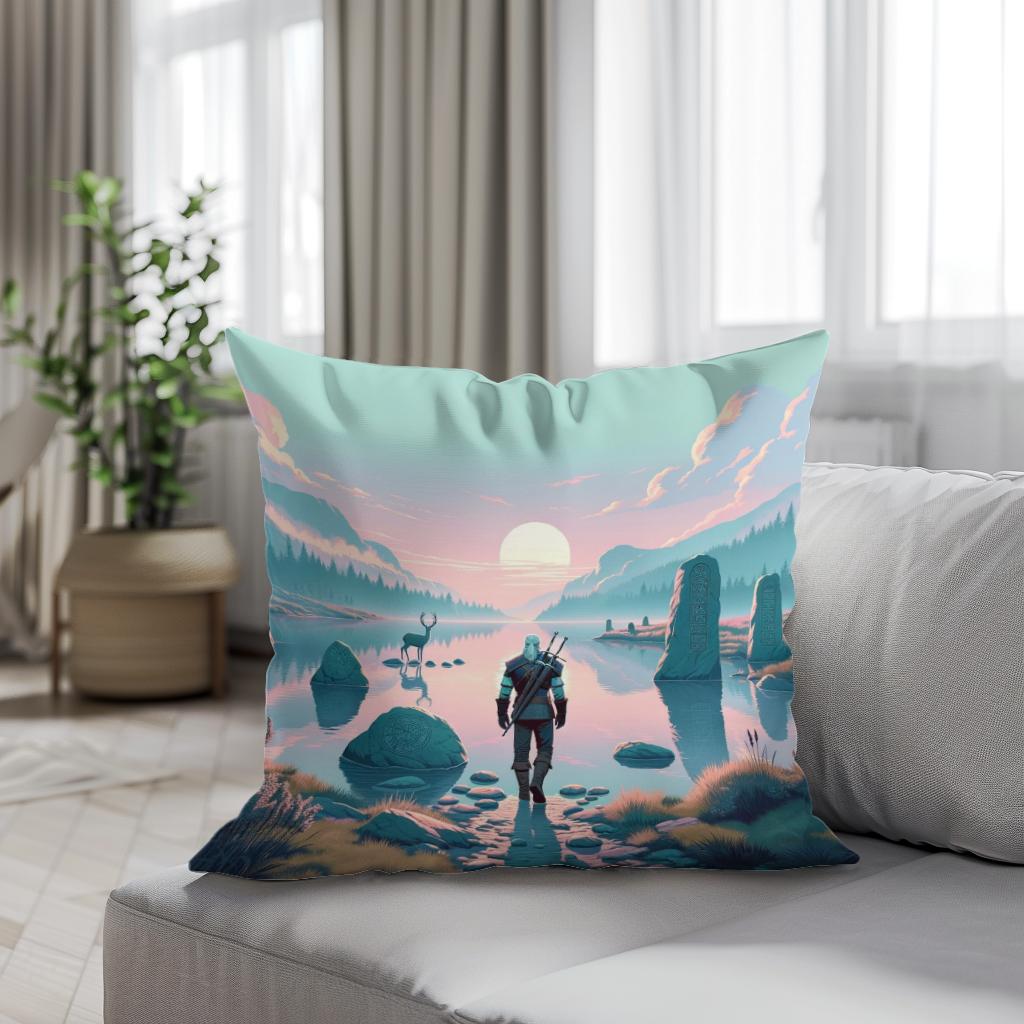 Twilight Tranquillity Cotton Cushion