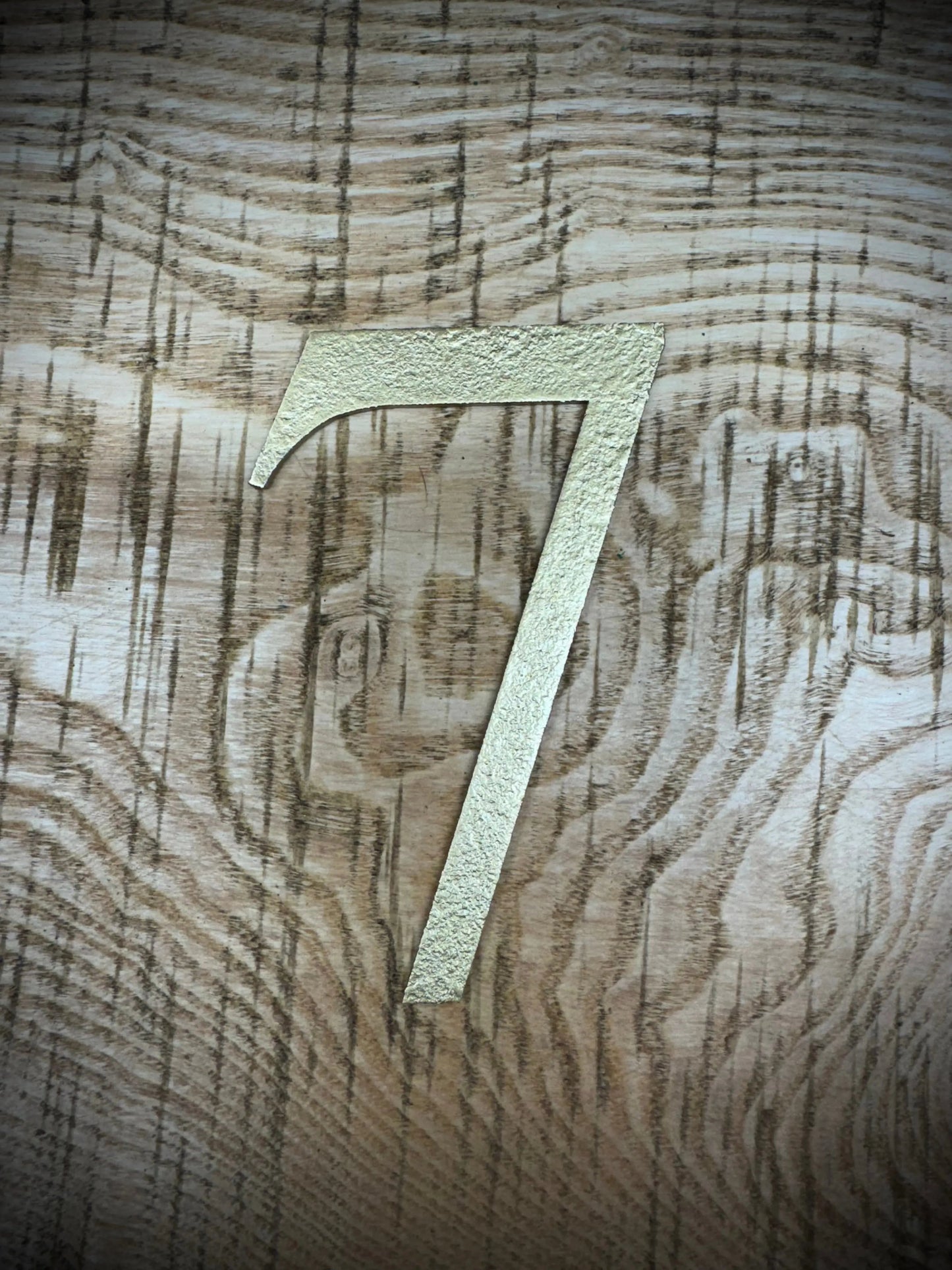 Distressed Gold 5" or 12" Classic Metal Letters, A-Z, 0-9